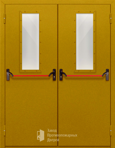 Фото двери «Двупольная со стеклом и антипаникой №65» в Подольску