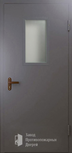 Фото двери «Техническая дверь №4 однопольная со стеклопакетом» в Подольску
