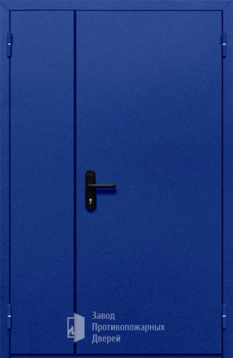 Фото двери «Полуторная глухая (синяя)» в Подольску