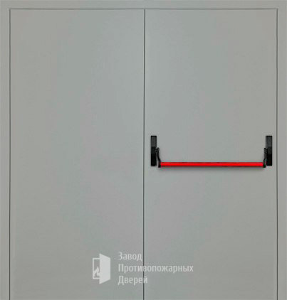 Фото двери «Двупольная глухая с антипаникой (2 створки) EI-30» в Подольску